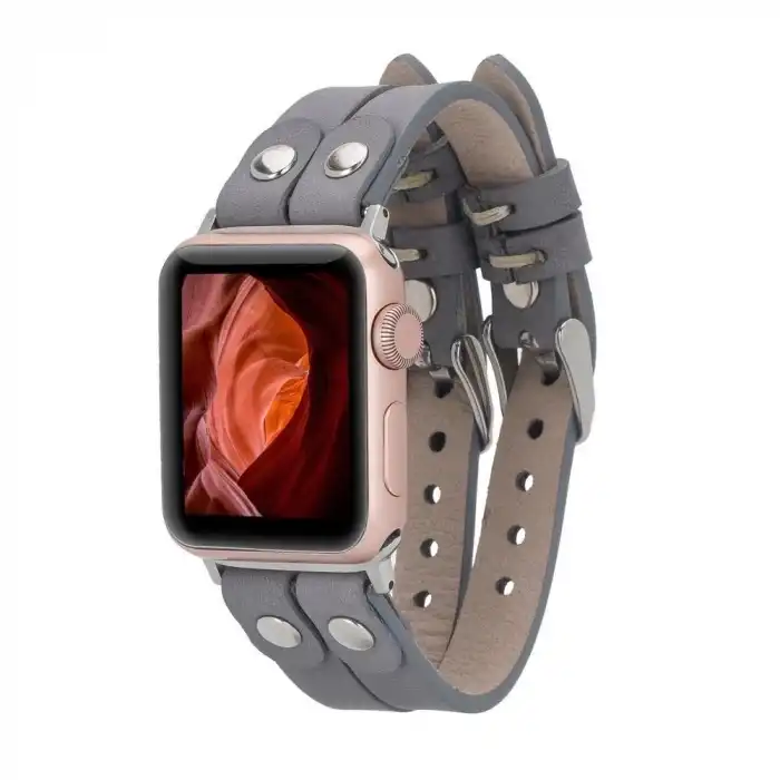 Apple Watch Uyumlu Deri Kordon Ely Double Tour ST RST9