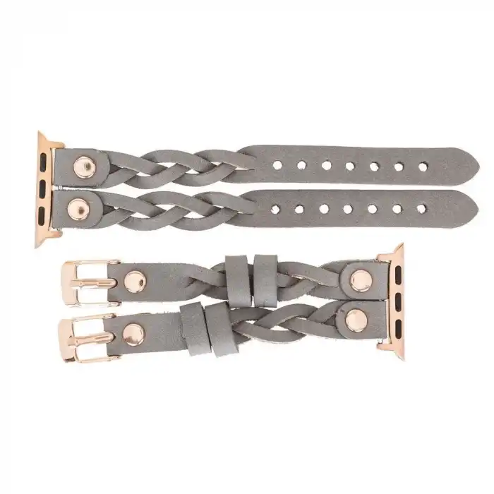 Apple Watch Uyumlu Deri Kordon York Double Tour RST9