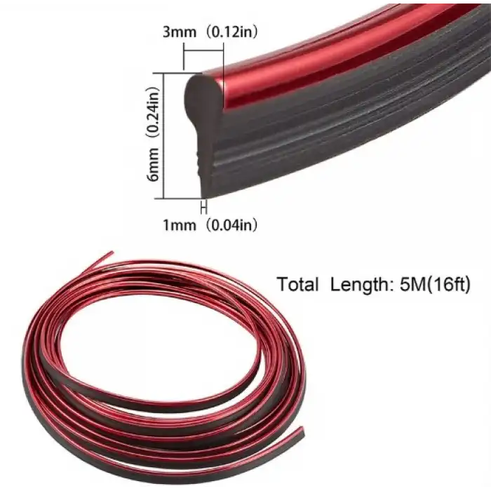 Araba Dekorasyon Şeridi 5 Metre Trim Şeridi Bx40