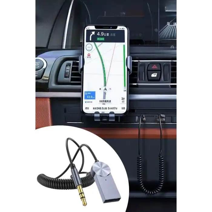 Araba İçin Bluetooth Aux Alıcısı Wireless Araç Kiti