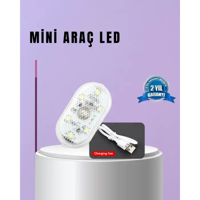 Araç İçi ve Ev Kullanımı İçin 7 Renkli Dekoratif LED Lamba