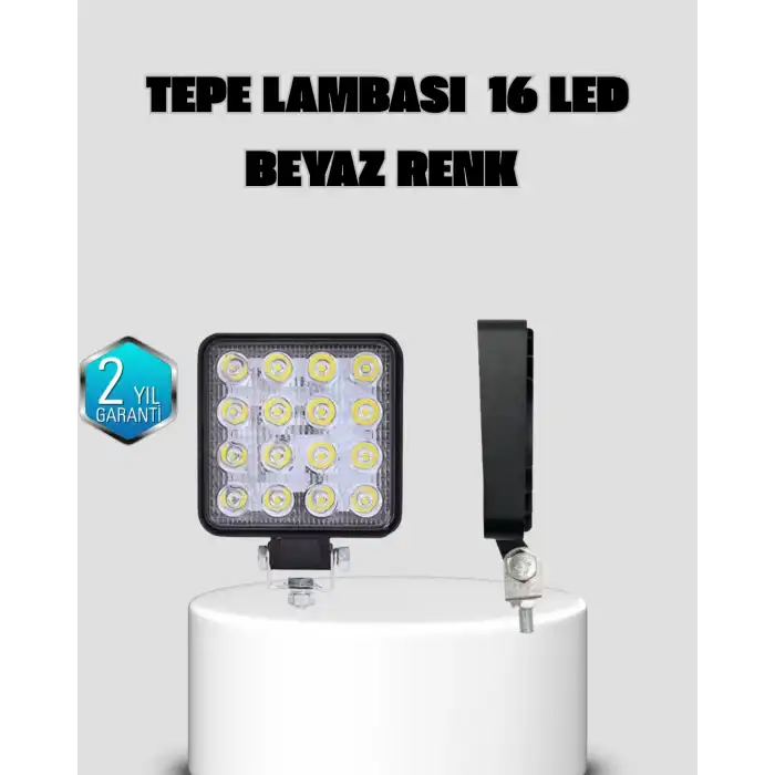 Araç Tipi LED Çalışma Lambası – IP65 Koruma, Alüminyum Kasa, Geniş Görüş Açılı