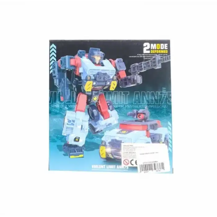 Arazi Aracına Dönüşen Mavi Robot