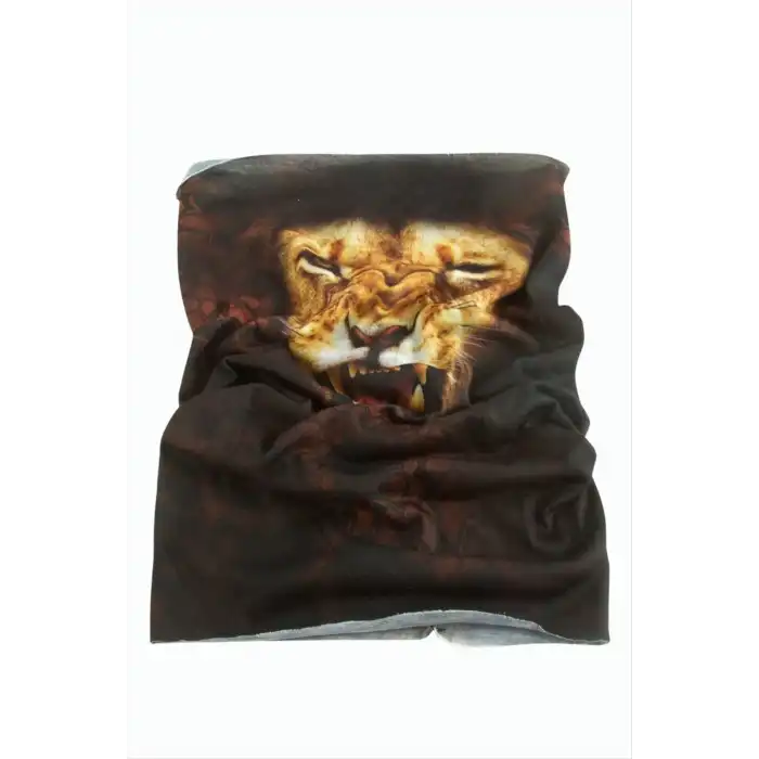 Aslan Desenli Baff Boyunluk