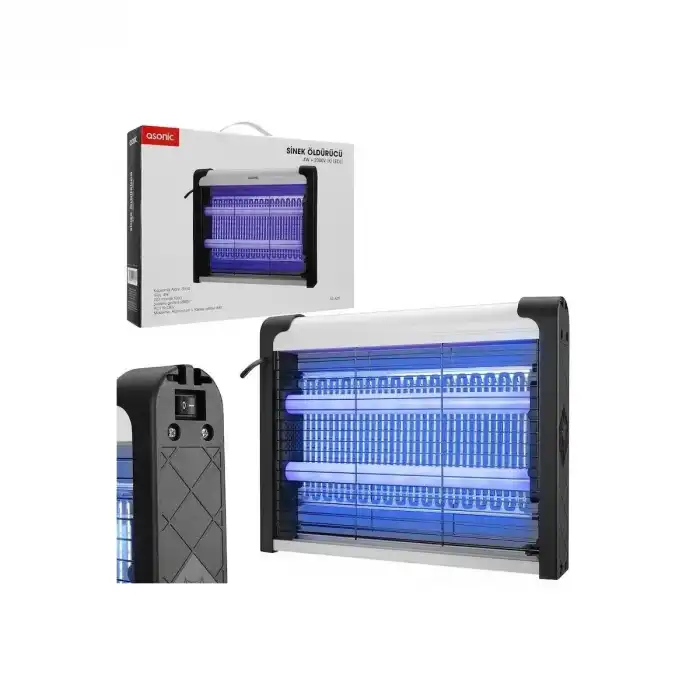 Asonic Siyah 4 Watt + 2000 Volt İki Ledli Sinek Öldürücü AS-A28 (336336)