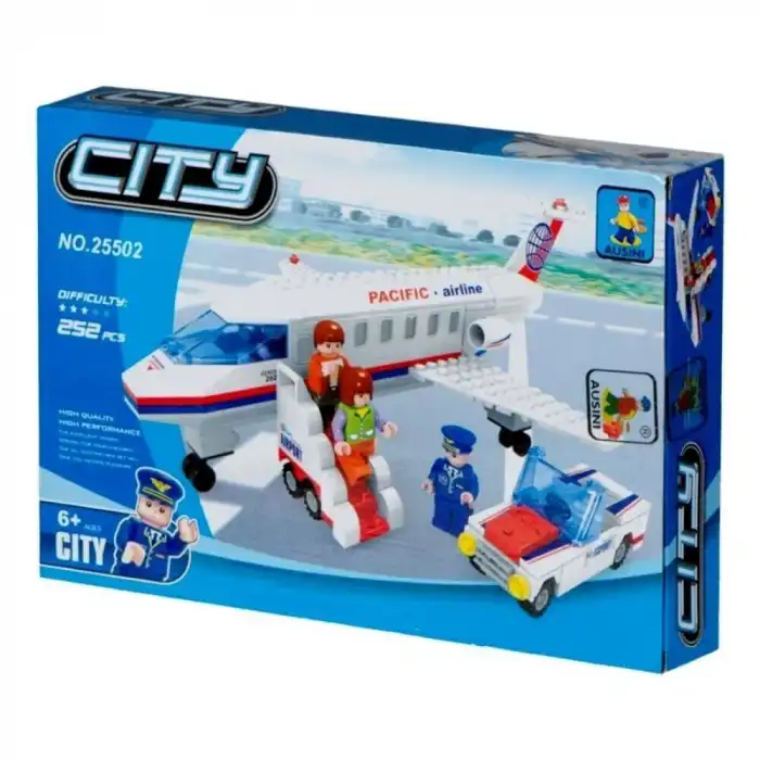 Ausini 252 Parça Yolcu Uçağı Peron Lego Seti