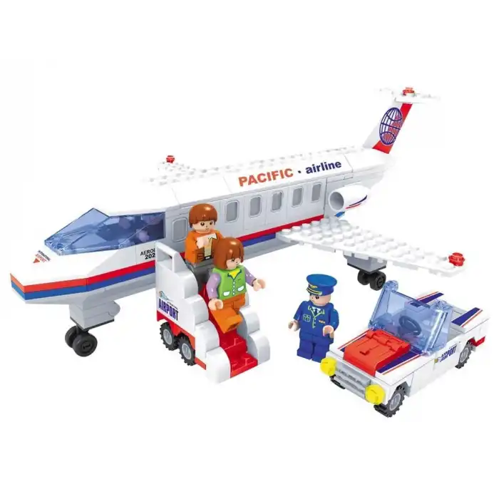 Ausini 252 Parça Yolcu Uçağı Peron Lego Seti