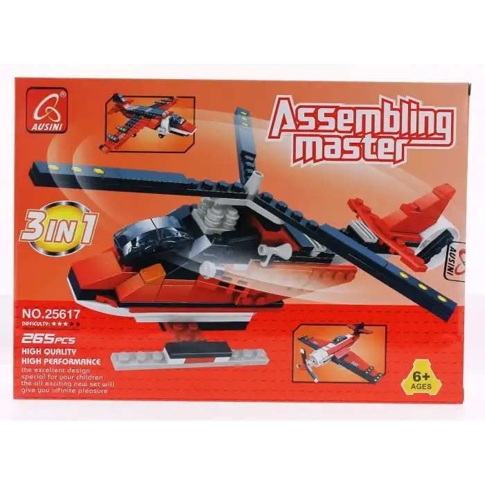 Ausini Assembling Master 3 in 1 265 Parça Hava Araçları Seti