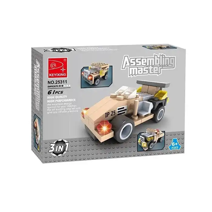 Ausini Assembling Master 3 in 1 61 Parça Arazi Araçları