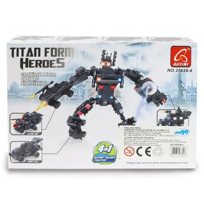 Ausini Titan Form Heroes-4 Lightning Speed 82 Parça