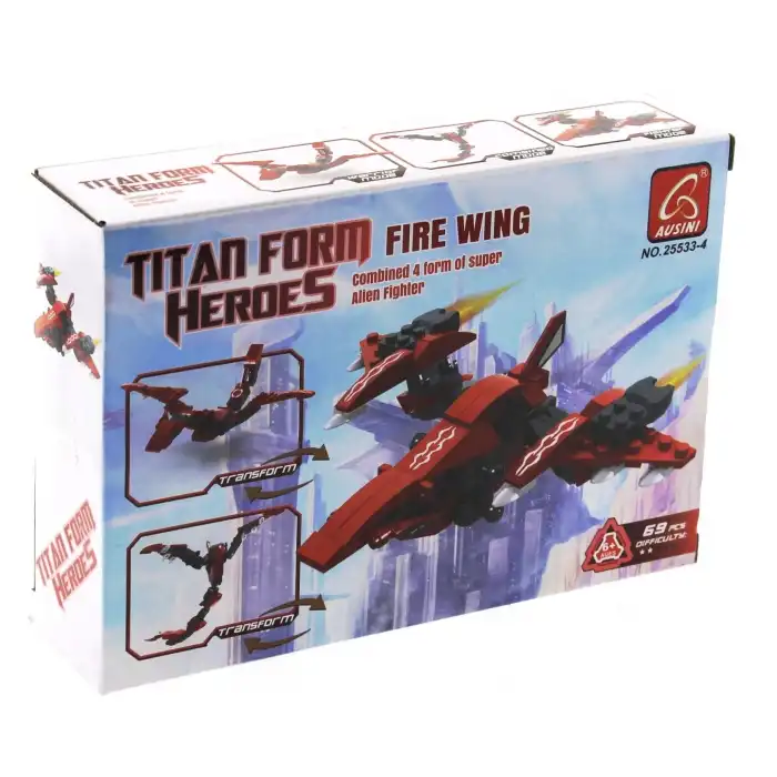 Ausini Titan Uzaylı Savaşçı -4 Fire Wing 69 Parça