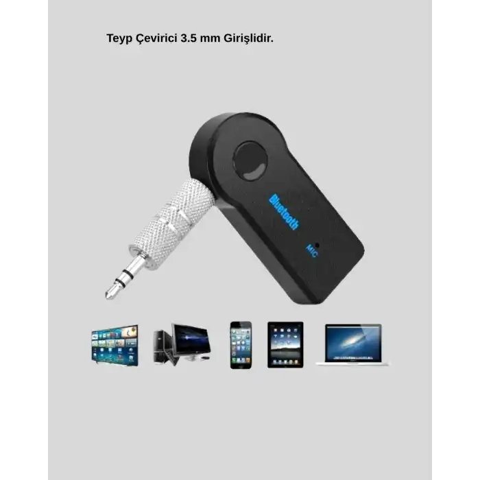 Aux Bluetooth Adaptör Ve 38w Hızlı Araç Şarj Cihazı Seti
