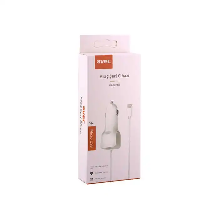 AV-QC7201 MICRO USB ARAÇ ŞARJ CİHAZI