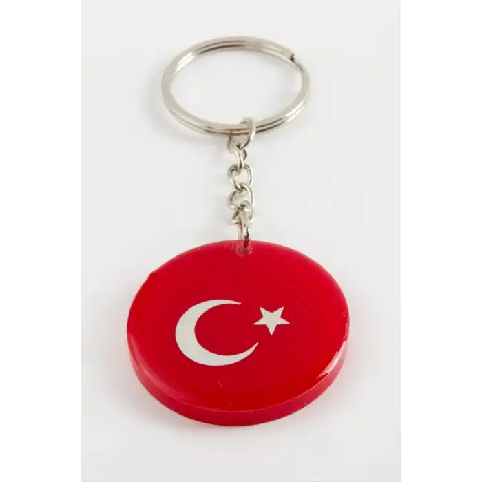 Ay Yıldız Epoksi Anahtarlık