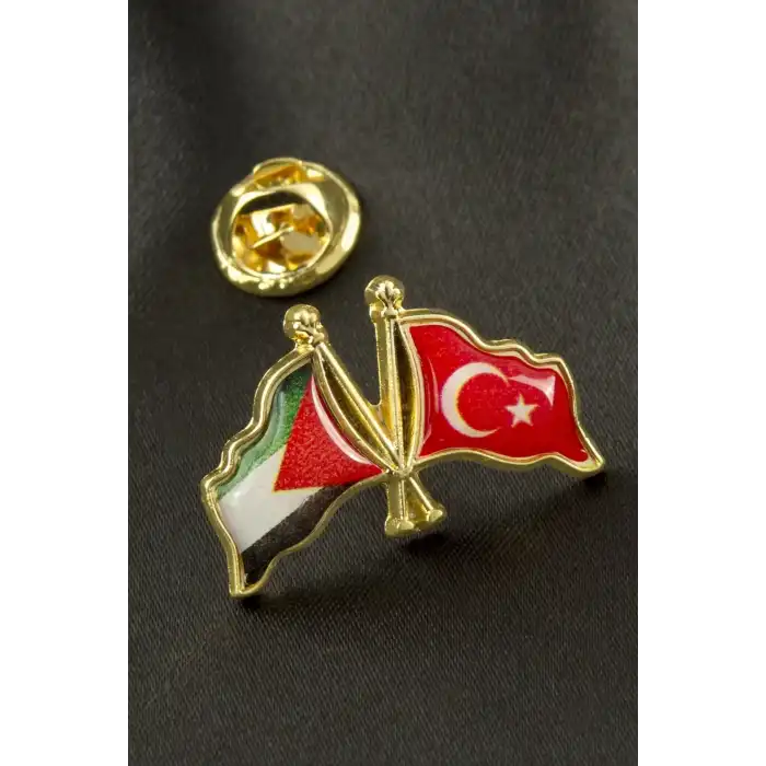 Ay Yıldız Filistin Yaka Rozet