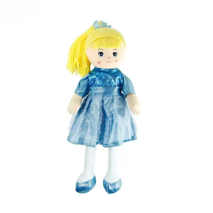 AY950C Parlak Elbiseli Bez Bebek 50 cm - 1 adet stokta olan gönderilir