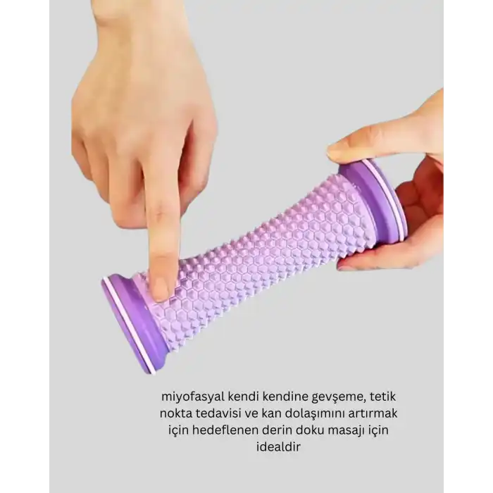 Ayak Masaj Silindiri Derin Doku Masajı Kirpi Topu Akupunktur Etkili