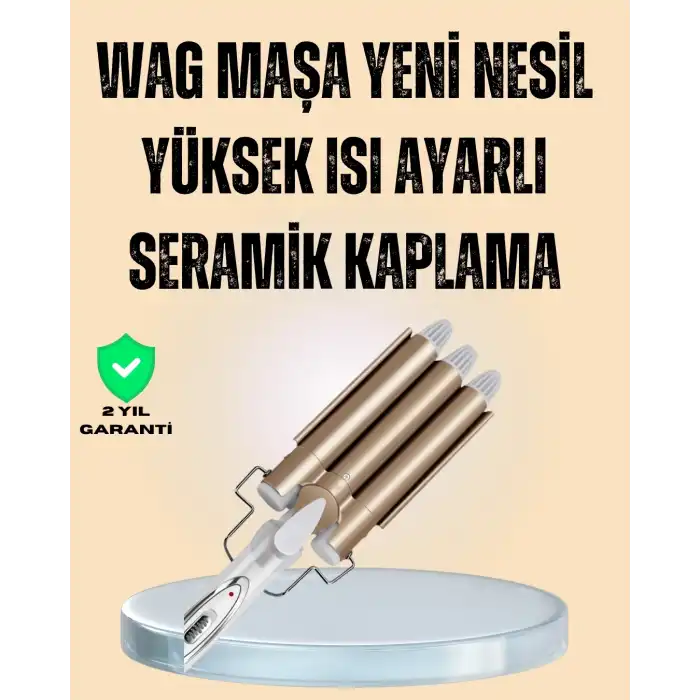 Ayarlanabilir Isılı Bukle Saç Maşası