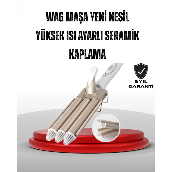 Ayarlanabilir Isılı Bukle Saç Maşası