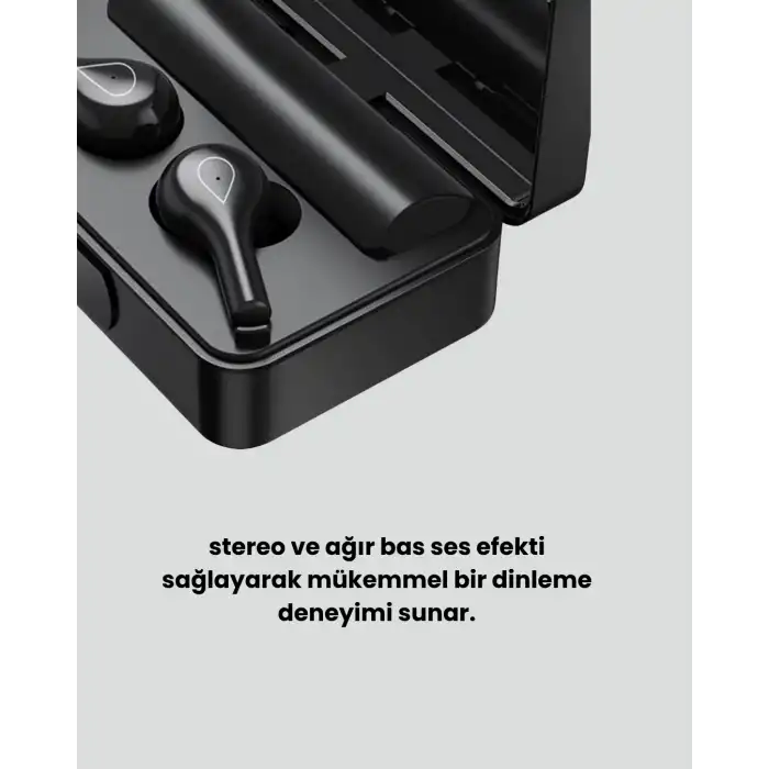 Ayna Tasarımlı Şarj Kutulu Bluetooth 5.1 Kulaklık