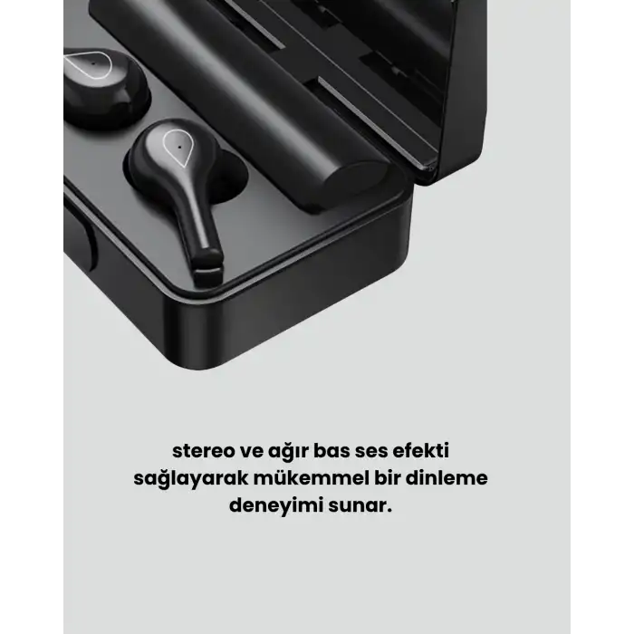 Ayna Tasarımlı Şarj Kutulu Bluetooth 5.1 Kulaklık