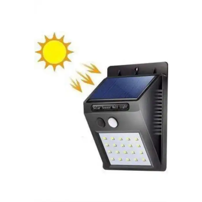Bahçe Aydınlatması Güneş Enerjili Led Işık Lamba Sensörlü Dekoratif
