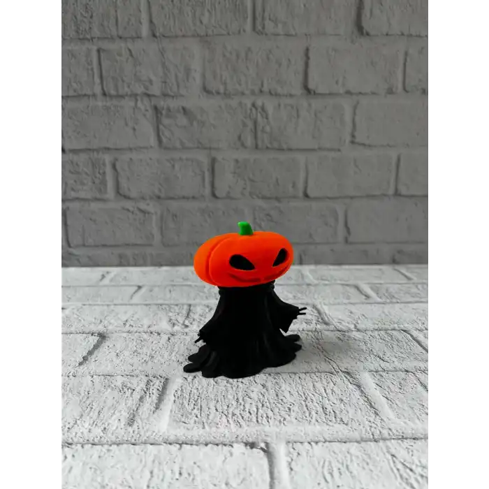 Balkabağı Figür 9cm Cadılar Bayramı Dekoratif Biblo