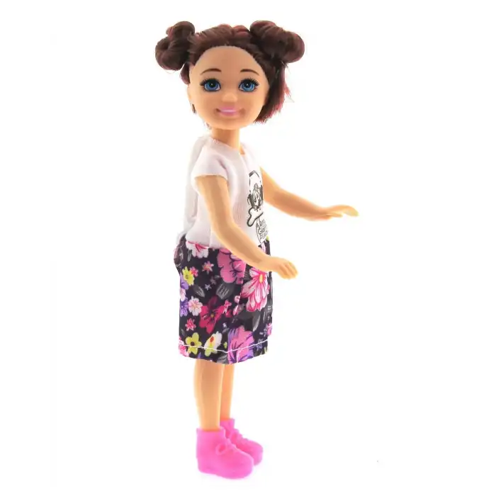 Baonier Çiçek Etekli 14 cm Sarışın Tekli Kız Bebek