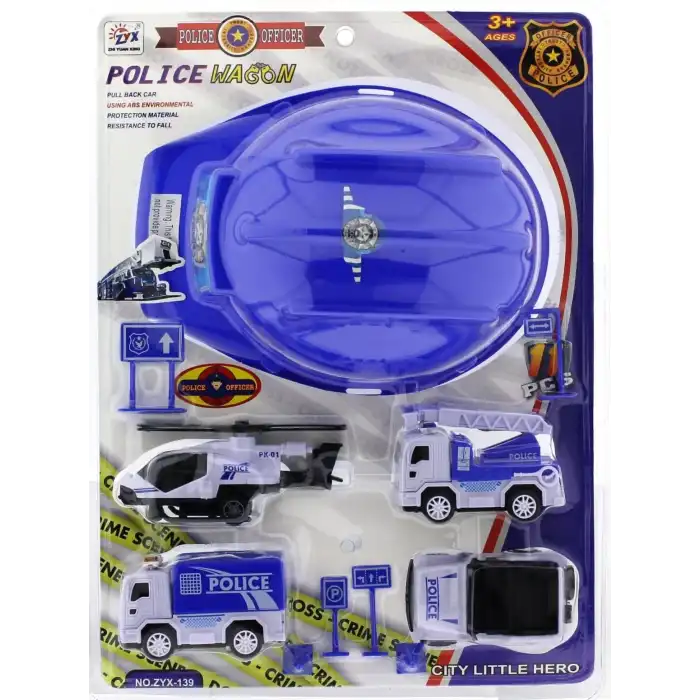 Baretli Polis Araçları Seti