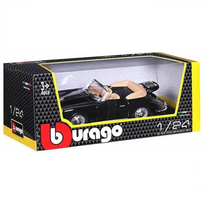 Bburago 1:24 Porsche 356B Cabriolet 1961 Model Araba