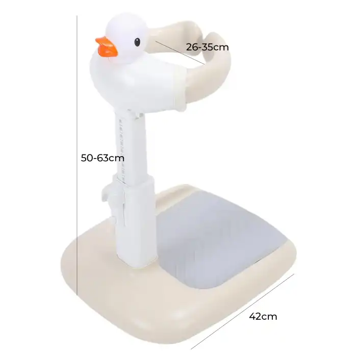 Bebek Yıkama Yardımcısı Ayarlanabilir Yükseklikli Ergonomik Bebek Banyo Ördekli
