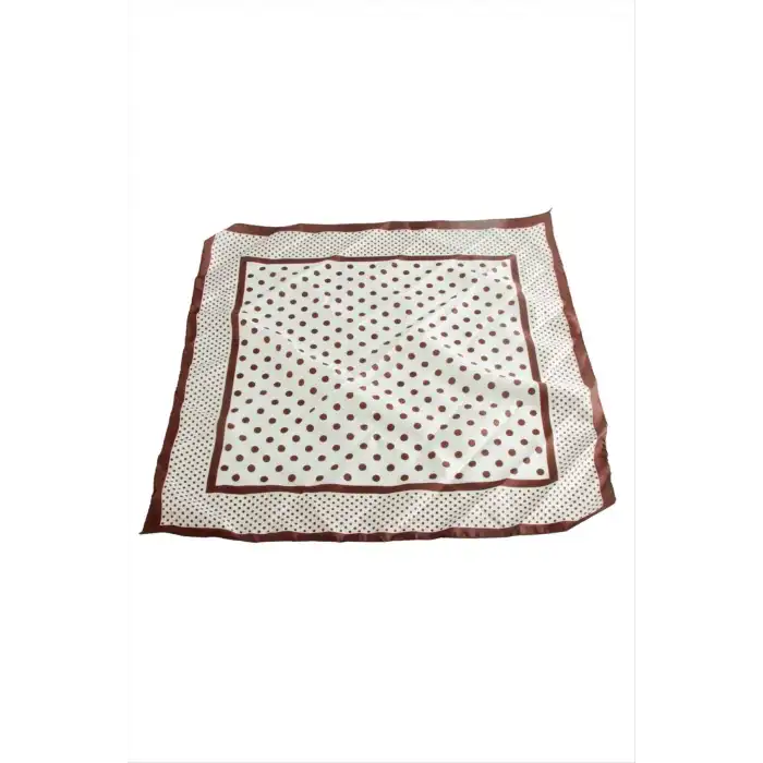 Benek Desenli Zr Saten Fular 50*50 cm