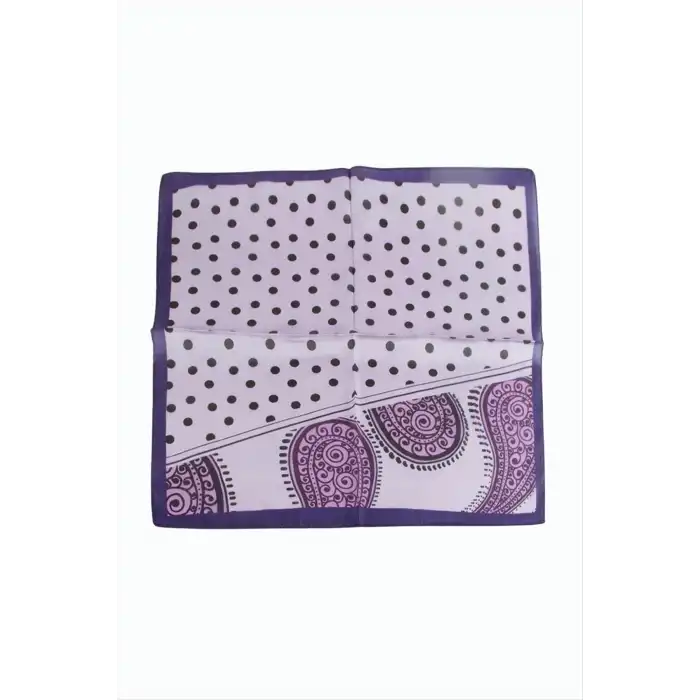 Benekli Desenli Zr Şifon Fular 50*50 cm