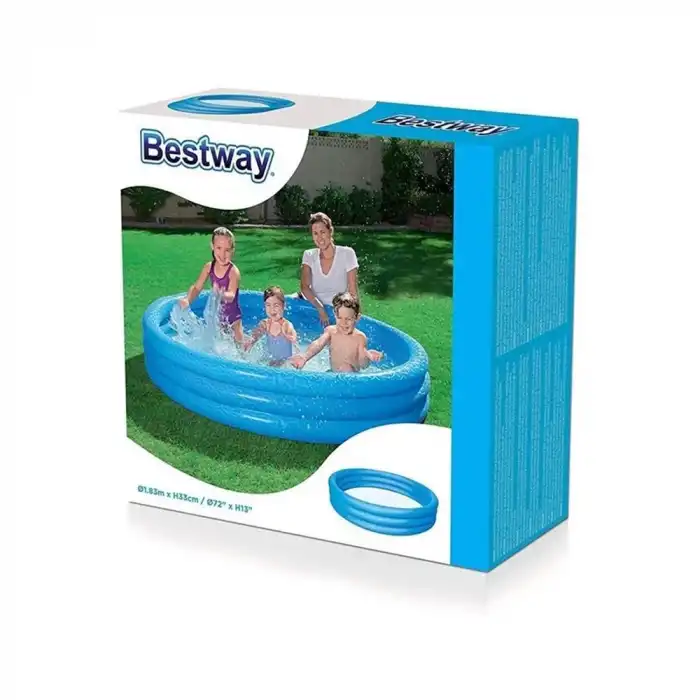 Bestway 51027 Üç Halkalı Renkli Şişme Havuz 183 X 33cm