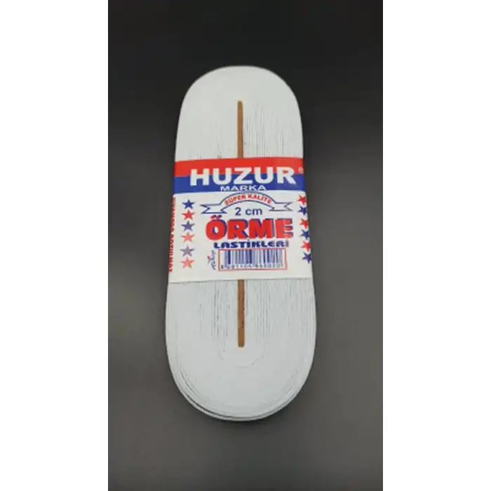 Beyaz - 2cm Paça Lastik Yassı Geniş 10mt Bx40