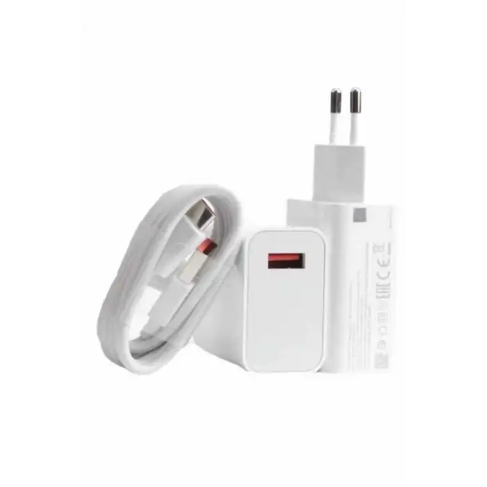 Beyaz Ultra Plus Hızlı Şarj Seti Şarj Adaptörü ve Kablosu 67W
