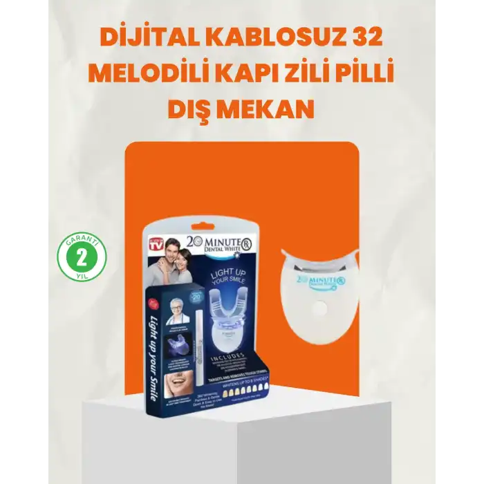 Beyazlatma Kalemli LED Diş Parlatma Seti