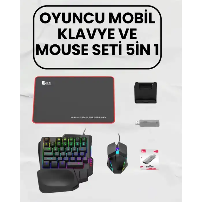 Bluetooth 5.3 Mobil Oyun Aksesuar Seti – PUBG Uyumlu