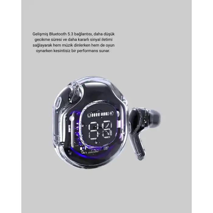 Bluetooth 5.3 Tws Kulaklık Gürültü Engelleyici Üçlü Mikrofonlu Ergonomik Tasarım