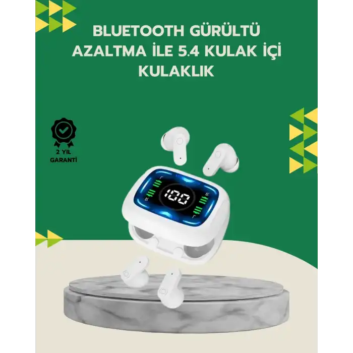 Bluetooth 5.4 Kablosuz Kulaklık Gürültü Engellemeli Uzun Pil Ömürlü