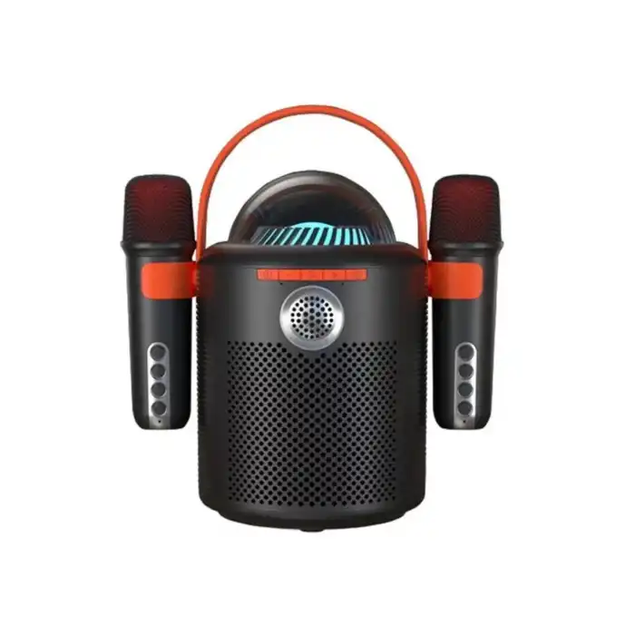Bluetooth Aile Parti Seti Kablosuz Çift Mikrofon 6 Ses Degıstırme Siyah