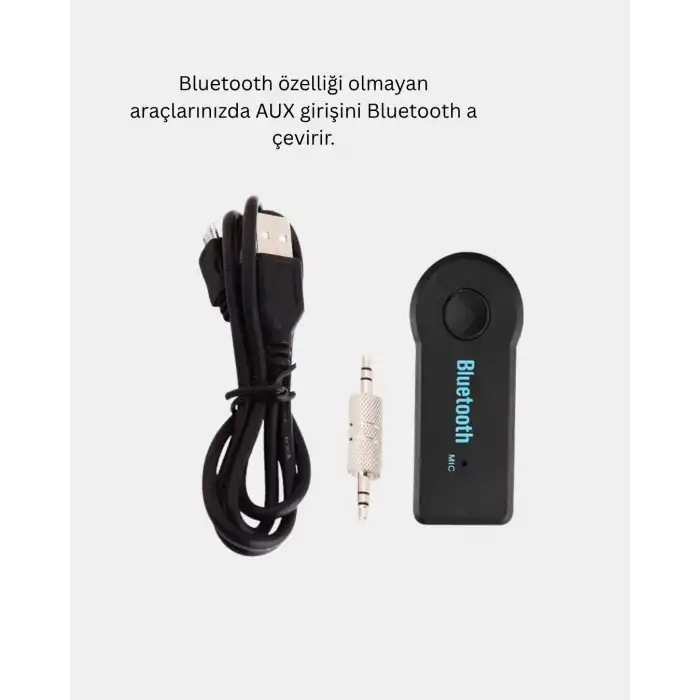 Bluetooth Aux Araç Kiti Eller Serbest Müzik Çalar Dahili Mikrofonlu