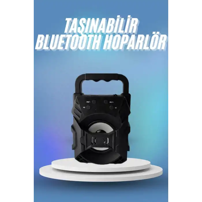Bluetooth Hoparlör Android ve İOS Uyumlu Ses Bombası USB Girişli Taşınabilir