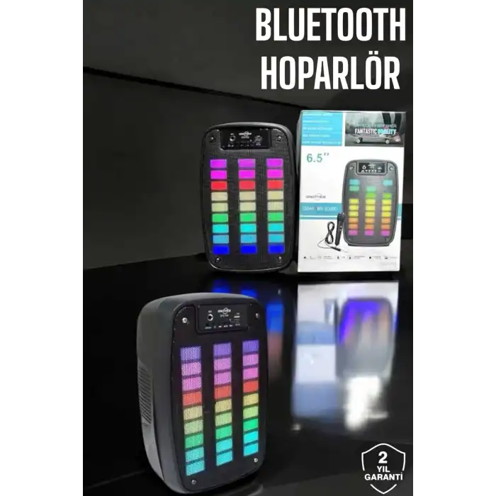 Bluetooth  Hoparlör Mikrofonlu Speaker Taşınabilir Şarjlı
