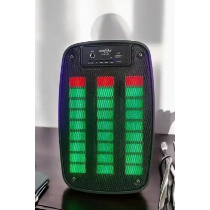 Bluetooth  Hoparlör Mikrofonlu Speaker Taşınabilir Şarjlı