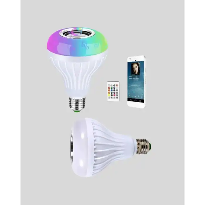 Bluetooth Hoparlörlü Led Ampul – 12w Enerji Tasarruflu