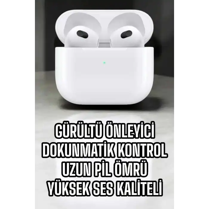 Bluetooth Kulaklık 3.Nesil Kablosuz Uzun Pil Ömrü Dokunmatik Kontrol