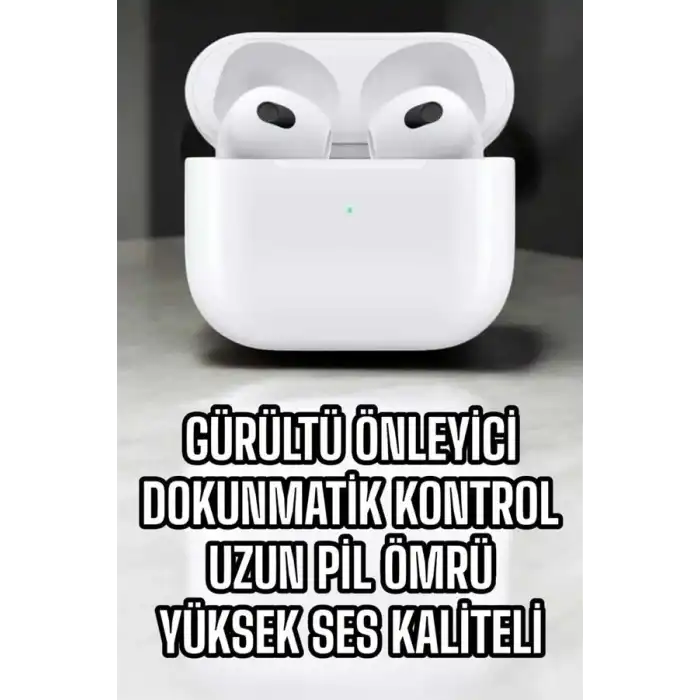 Bluetooth Kulaklık 3.Nesil Kablosuz Uzun Pil Ömrü Dokunmatik Kontrol