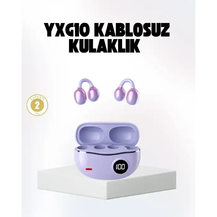 Bluetooth YXG10 Kulak Arkası Tasarım Cilt Dostu Silikon Hafif Yapı