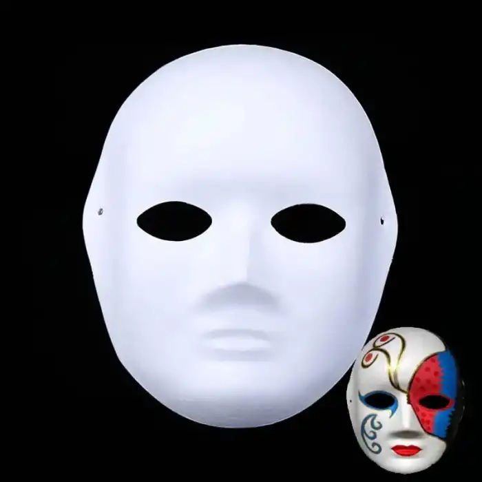 Boyanabilir Surat Model Maske – Lastikli | Kendin Tasarla